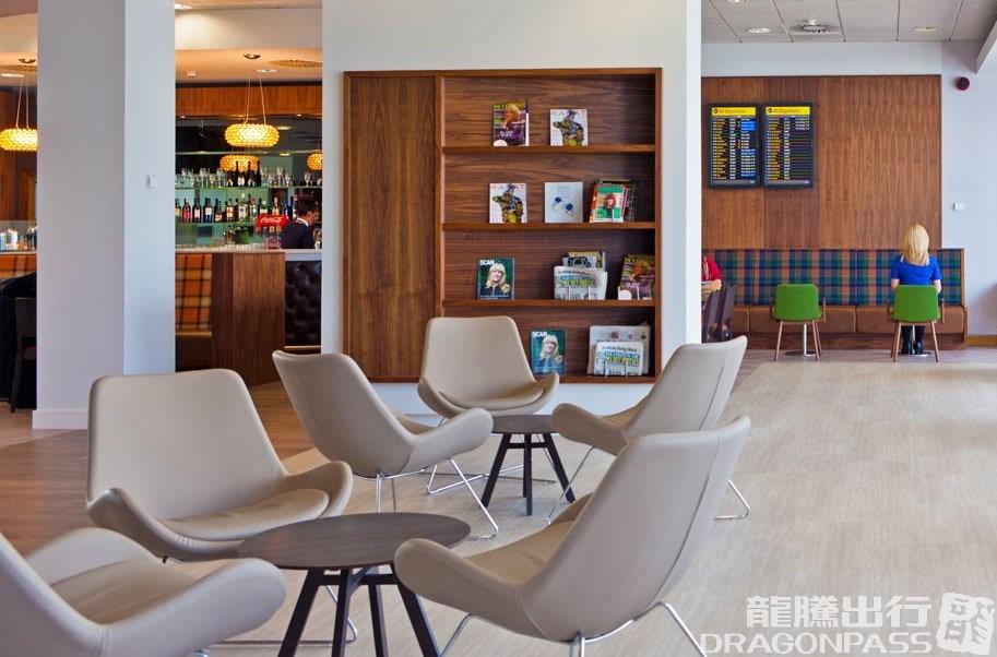 Бизнес-зал UpperDeck Lounge в аэропорту Глазго (GLA)