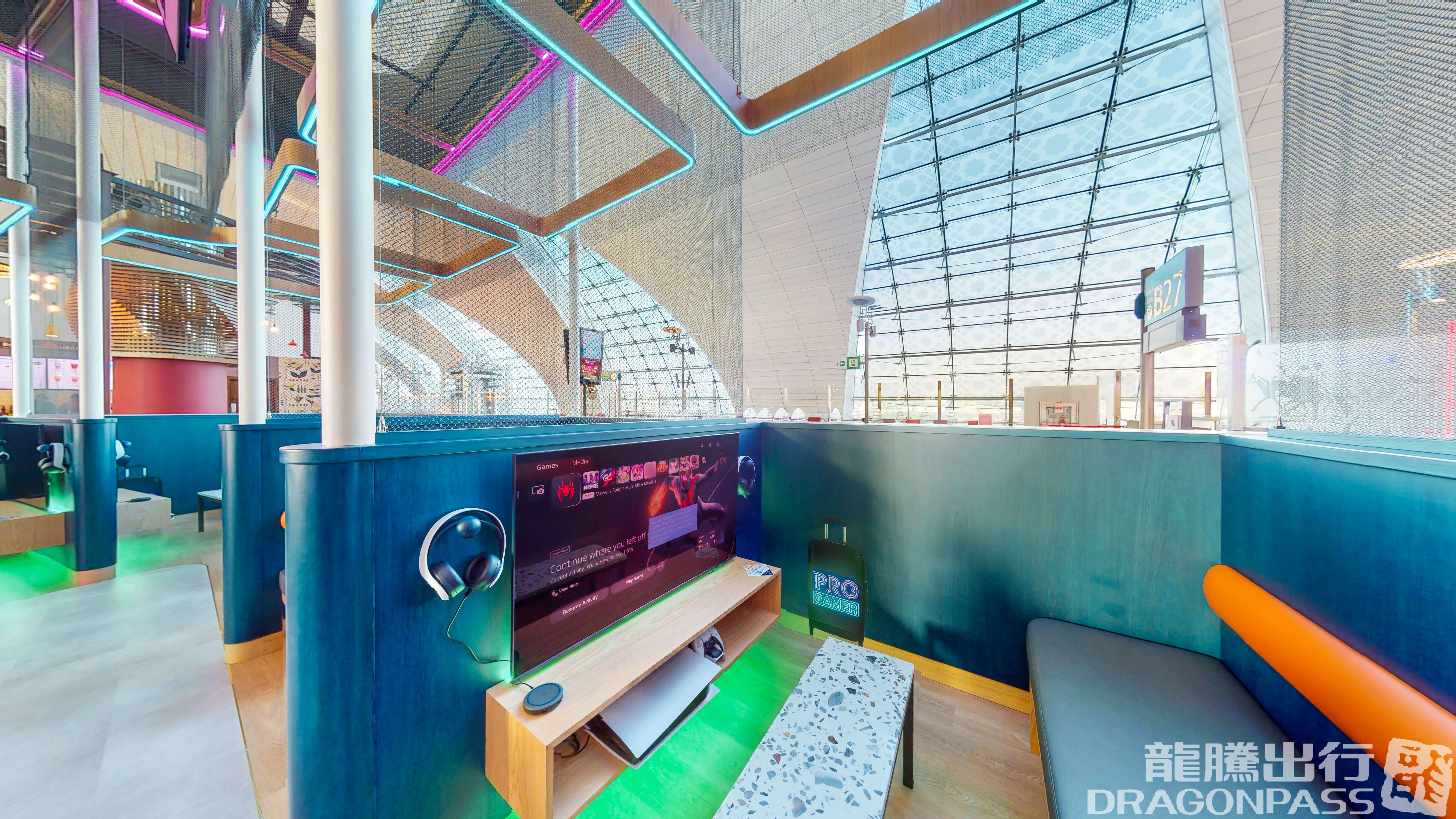 Бизнес-зал Game Space в аэропорту Дубай (DXB)