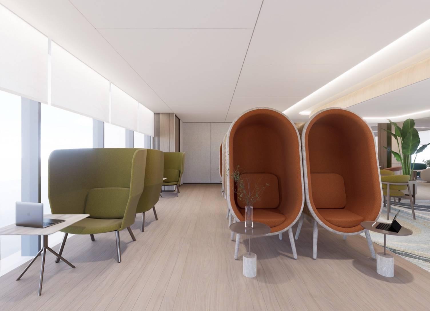 Бизнес-зал The Coral Finest Business Class Lounge (Cocoon) в аэропорту Суварнабхуми (BKK)