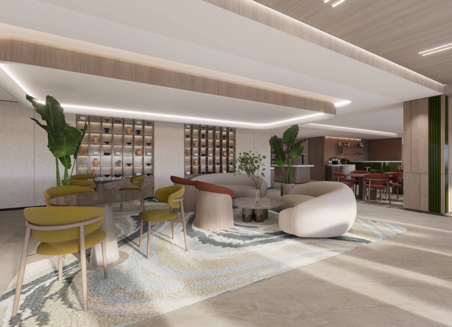 Бизнес-зал The Coral Finest Business Class Lounge (Cocoon) в аэропорту Суварнабхуми (BKK)