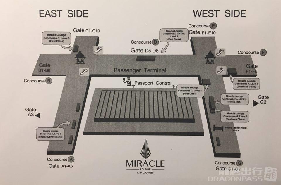 Бизнес-зал Miracle First Class Lounge (Concourse A) в аэропорту Суварнабхуми (BKK)