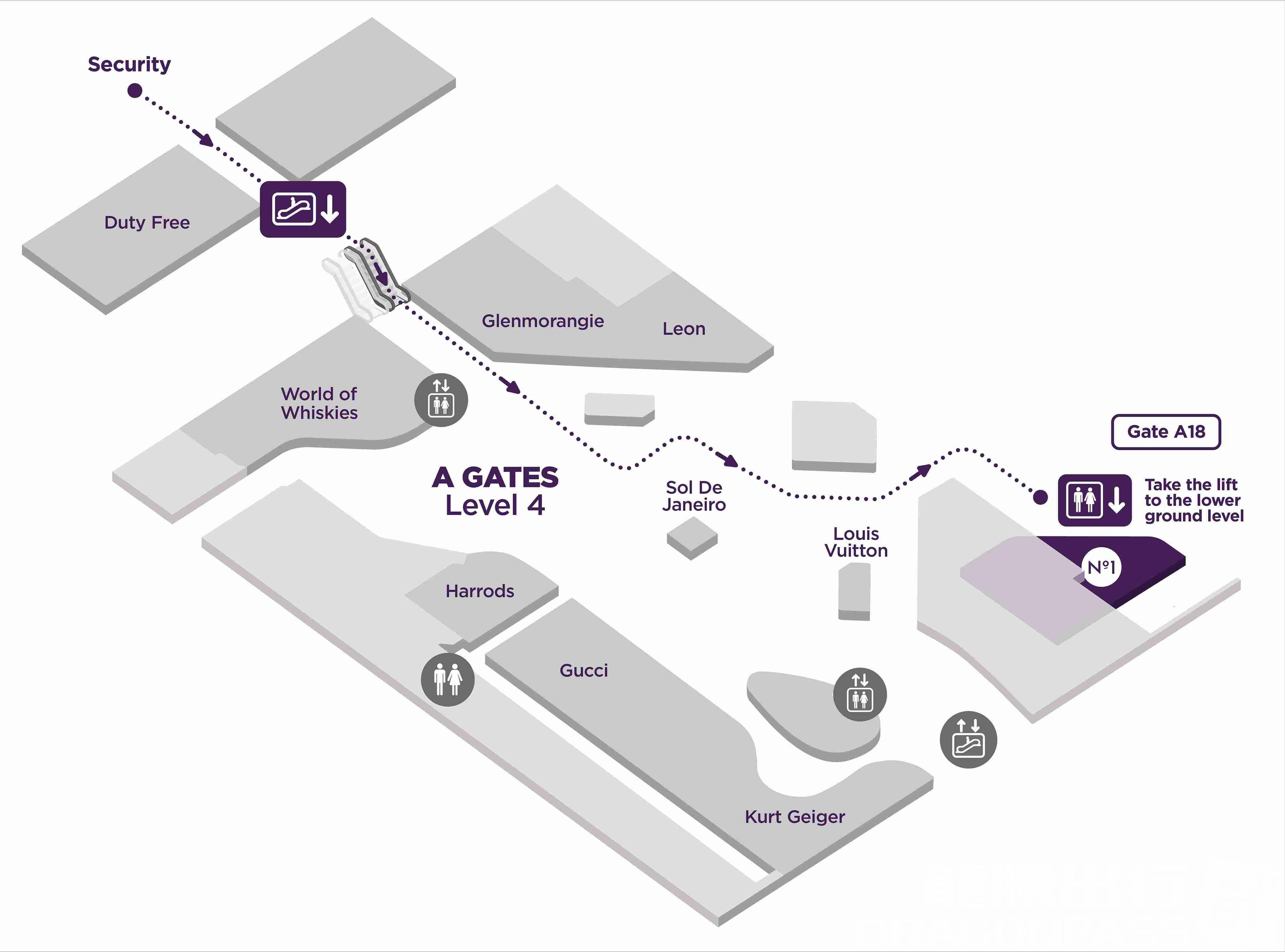 Бизнес-зал No1 Lounge (Terminal 2) в аэропорту Хитроу (LHR)